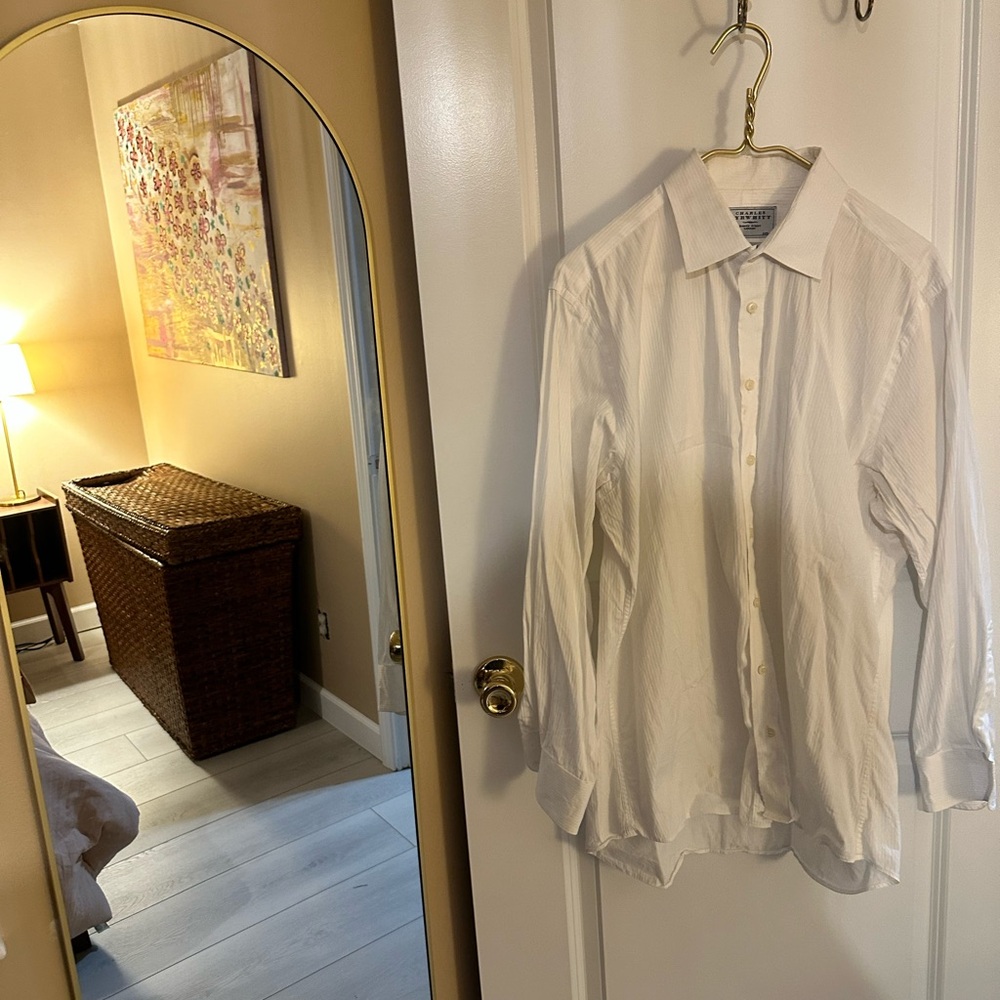 Men White Dress Shirt